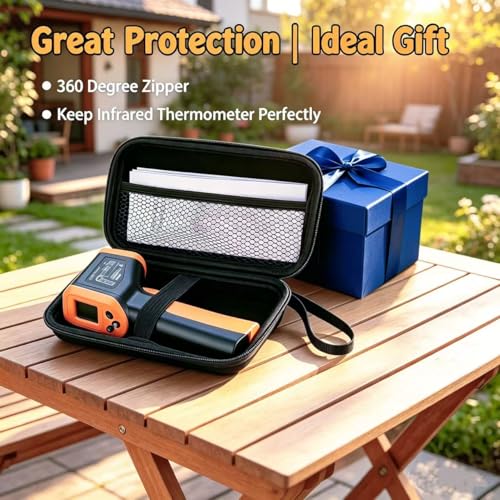 Infrared Thermometer Temperature Gun for Cooking -58℉~1022℉ - color: Black
