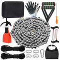 Rope Saw 55 inch High Limb Rope Saw with 70 Sharp Teeth, Rope Saw Tree Saw High Limb Both Sides, Pocket chainsaw