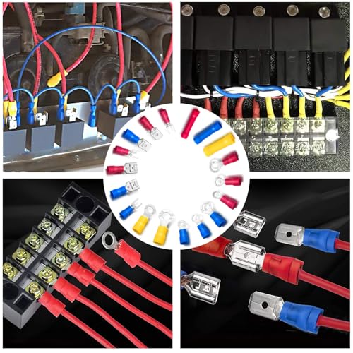 1200PCS Electrical Connector Kit, Automotive Insulated Wire Crimp Terminals