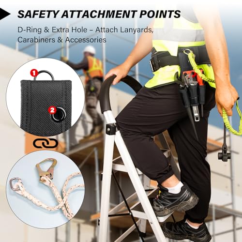 HAUTMEC Small Tool Belt Pouch, 4-in-1 Quick Access Tool Holster, 1680D Compact Tool Bag for Belt, Fits Up to 2-3/4" Belts - HTTBH25030