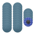 25 Pcs 3" 40 Grit Quick Change Surface Conditioning Discs | Aluminum Oxide Die Grinder Sanding Disc for Surface Prep Deburr Polish Rust Paint Removal, Blue - size: 3" (40 Grit)