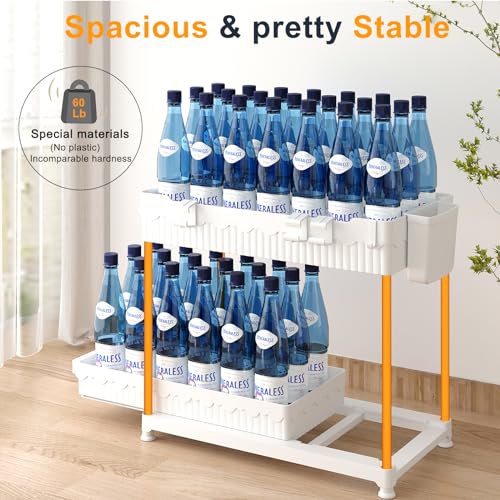 Sevenblue 3-Pack 2-Tier Under Sink Organizers with Sliding Drawers - color: White, size: 12.8 Inch