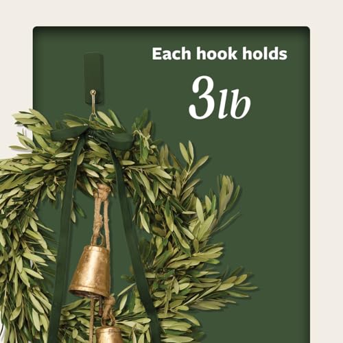 Command Medium Hooks, 4 Hooks, 6 Strips - color: Rosemary