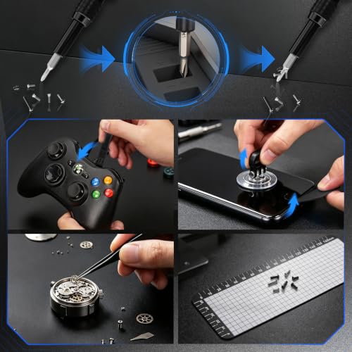 STREBITO 153 in 1 Precision Screwdriver Set, Mini Screwdriver Set with Case - color: Black
