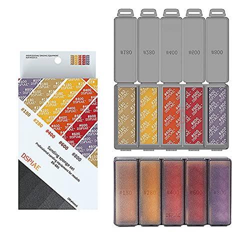 Model Sanding Sponge Combo #180-#800 Polishing Model Making Tool - color: #180-#800 (#180, #280, #400, #600, #800)
