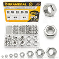 203Pcs Metric Hex Nuts Set Hardware Nuts 304 Stainless Steel - size: Metric 8Size Set;203pcs