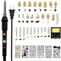 Wood Burning Kit,Wood Burning Tool with Adjustable Temperature 200~450°C, Professional Wood Burning Pen for Embossing Carving DIY Adults Crafts Beginners