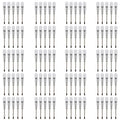 100pcs 45mm x 2mm Tiny Size Flat Slotted Word Head Mini Screwdriver - color: Transparent, size: 2.0mm - (Slotted)