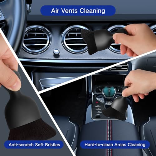 Qydipclin 38Pcs Car Detailing Kit, Car Detailing Brush Set, Car Wash Cleaning Kit, Car Detailing Brushes, Professional Car Care Kit for Interior Exterior Wheels, Blue - size: 38pcs