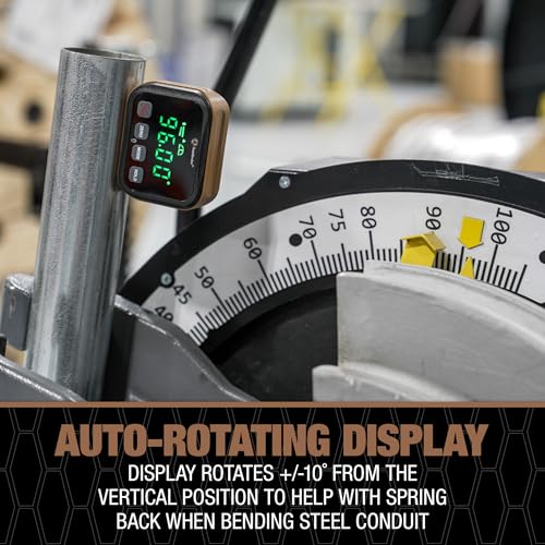 Southwire 66983640 Digital Angle Gauge, Measures 0-90 and 0-180 Degree Ranges, Angle Finder