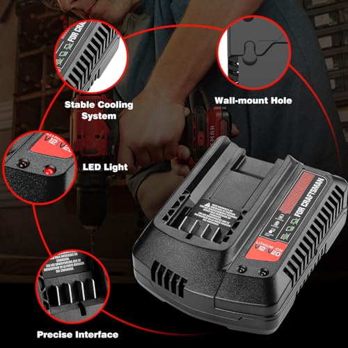 CMCB104 20V Charger Replacement for Craftsman V20 20V Battery Charger