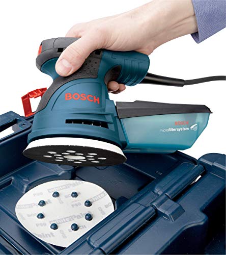 Bosch ROS20VSK 5 In. Palm Random Orbit Sander/Polisher - style: Sander with Case