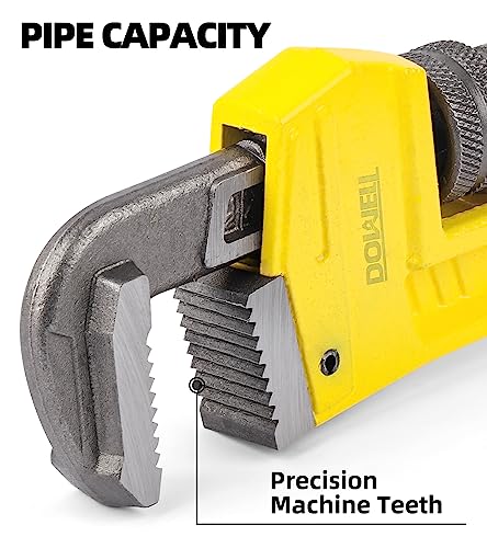 DOWELL 10" Pipe Wrench, Plumbing Tools - size: 10"