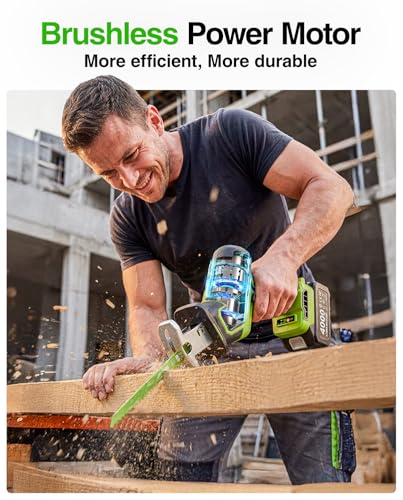 TaskStar Cordless Reciprocating Saw Kit, 3500 RPM Brushless Motor