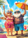 Adult Jigsaw Puzzle 1000 Piece Grandparents Vacation - color: Golden Yrs Vacation
