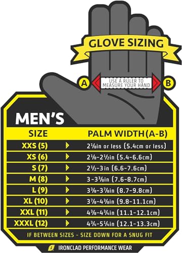 Ironclad KONG® PRO Glove, Orange - size: X-Large (Pack of 1)