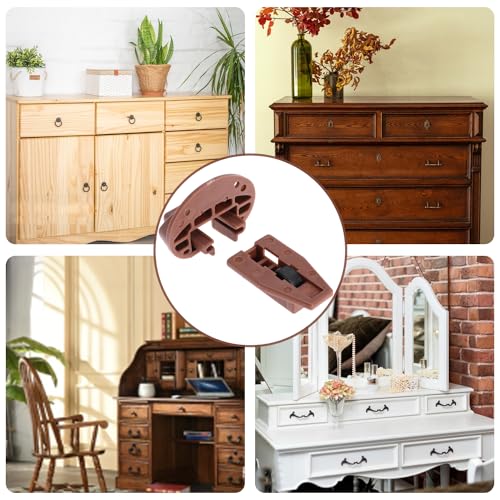 10PCS Drawer Slide Track Guide Glide for kenlin for Rite Trak 2 for Center Mount Drawer for Dressers, for Hutches and for Nightstand Drawer - style: 10 Sets