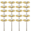 20PCS T-Shaped Brass Wire Brushes - Metal Rust Removal, Cleaning, and Polishing - 22mm Diameter, 1/8″ (3mm) Shaft - Removes Burrs and Oxide Layer - Handles Rough Surfaces - Rotary Tool Accessories - style: Brass Wire Brush T-shaped 3*22mm 20PCS