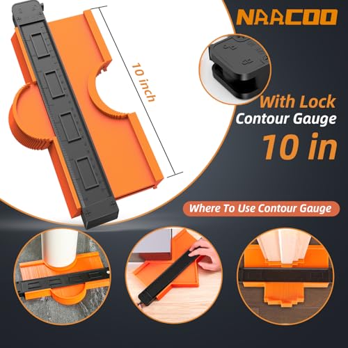 NAACOO Laminate Flooring Tools, 5in1 Pro Floor Install Kit for Vinyl Plank - style: Upgrade 5 in 1 Flooring Tools