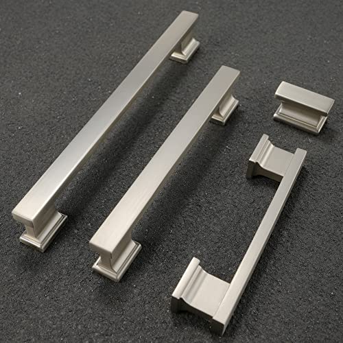 COTYKILEY 10 Pack 7.5 Inch(192mm) Brushed Satin Nickel Cabinet Handles Kitchen Cabinet Pulls Cabinet Door Handles Kitchen Cabinet Hardware - color: Brushed Satin Nickel, size: 7.5" Hole Center（192MM）