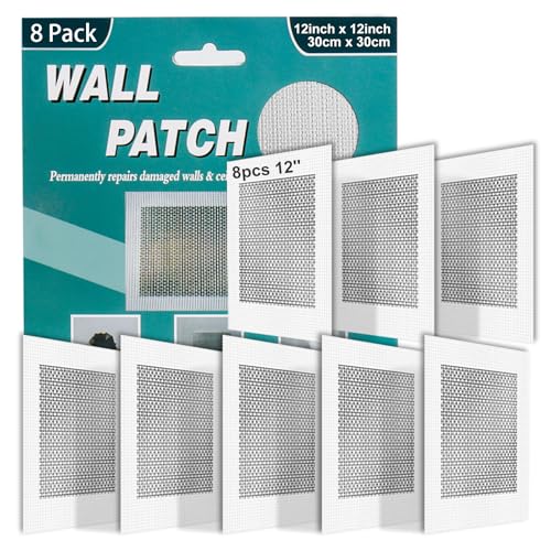 8Pcs 12 Inch Drywall Patch, Wall Repair Patches Wall Hole Repair Patch - size: 12 Inch_8Pcs
