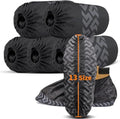 Shoe Covers Disposable, Extra Large 50 Pack, Non-Slip Indoor - color: Black Set -50pack