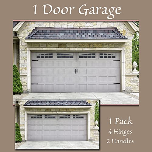 Household Essentials Garage Handle and Hinge Magnets – Decorative Magnetic Hardware Steel Doors, Easy Installation, Durable & Weatherproof, Set of 6 (Pack of 12) - size: Pack of 12, style: Standard Hinges