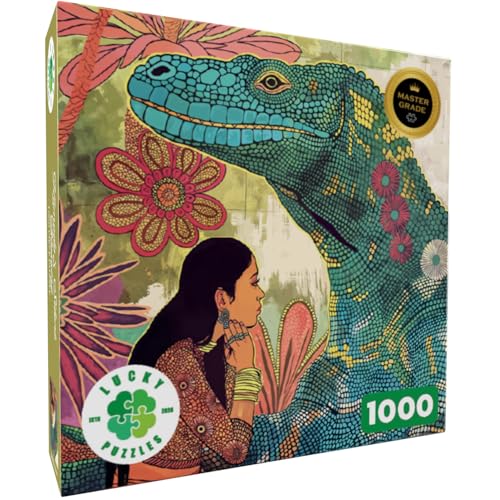 Lucky Puzzles | Jigsaw Puzzles for Adults | Komodo's Silent Blessing - color: Komodo’s Silent Blessing