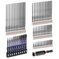 Geinxurn 63Pieces Fixedge Screwdriver Bit Set,1"/2"/4"/6" Mixed Hex Magnetic Alloy Steel Insert Power Bits Tips with Impact Bit Holder Stored in Storage Organizer for Home Repair - size: MIX-63