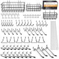 INCLY 100PCS 1/4 Inch Extra Thick Pegboard Accessories Kit with 3 Baskets
