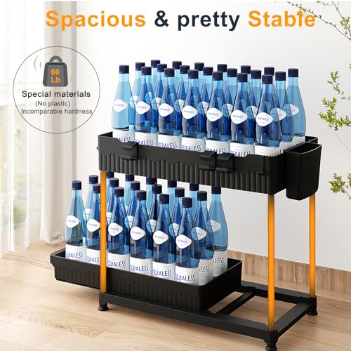 Sevenblue 3-Pack 2-Tier Under Sink Organizers with Sliding Drawers - color: Black, size: 14.8 Inch