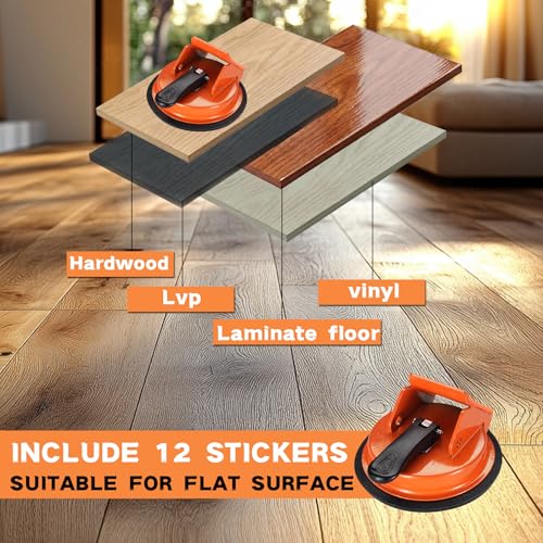 REXBETI Floor Gap Fixer Tool, Plank Gap Repair Kit, Heavy Duty Suction Cup - size: 3