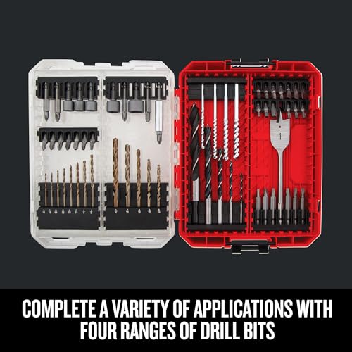 CRAFTSMAN Drill Bit Set 60 Pieces, Impact Driver and Screwdriver Bit Set , Includes Nut Drivers (CMAF1260) - style: 60 Pieces