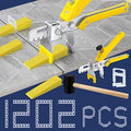 Tile Leveling System with Tile Plier and Rubber Mallet Tile Leveler Tool | 1000 Piece Tile Spacers Clips and 200 Piece Reusable Wedges Kits for Tile and Stone Installation (1/16 Inch) - size: 1/16