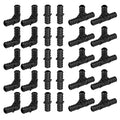 30 Piece EFIELD 3/4" Poly PPSU Barb Crimp Pex Fittings Combo | With Tees, Elbows, Couplings 10 PCS Each,ASTM F2159-PPSU1807012(30) - size: 3/4 Inch Without Tab (P30)