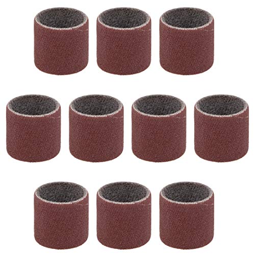 uxcell 1/2 Inch x 1/2 Inch Sanding Sleeves 400 Grits Sandpapers Band Drums 10 Pcs - size: 400 Grits