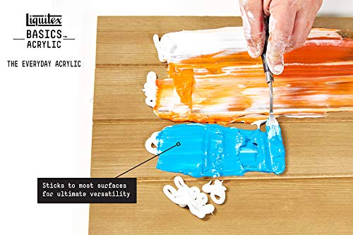 Liquitex BASICS Acrylic Paint, 13.5-oz Bottle, Titanium White - color: Titanium White, size: 13.5 Fl Oz (Pack of 1)