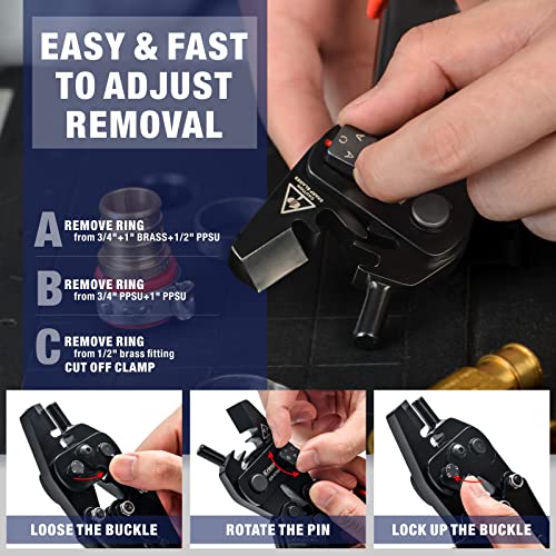 iCrimp PEX Removal Tool for F2098 Stainless Steel Clamps&F1807 Copper Rings