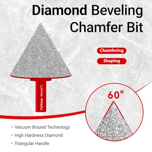 Diamond Hole Saw Kit, Tile Hole Saw Kit Vacuum Brazed 11Pcs (1/4"-2-1/2") - size: 6/8/10/20/25/28/32/35/45/65MM/2"