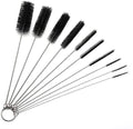 10" Extra Long Tube Cleaning Brush Set - 10 Pack - Black - color: Black, size: 10pk - 2mm 3mm 4mm 5mm 6mm 8mm 12mm 16mm 20mm 24mm