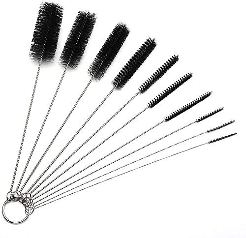 10" Extra Long Tube Cleaning Brush Set - 10 Pack - Black - color: Black, size: 10pk - 2mm 3mm 4mm 5mm 6mm 8mm 12mm 16mm 20mm 24mm
