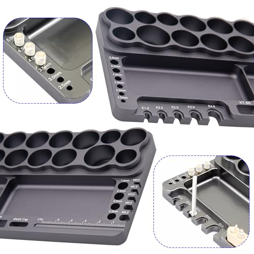 ShareGoo Alumium RC Car Tools Storage Rack Screwdriver Holder Organizers Stand Holder for RC Car Truck Quadcopters