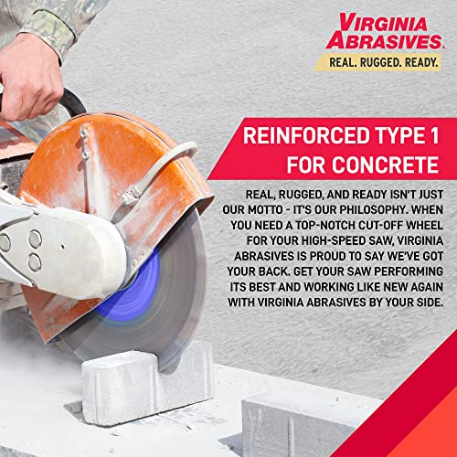 14" Metal Cut Off Wheel, 14 x 1/8 x 1, Chop Saw Blade, 90° Cuts, 10 Pack - style: 14" x 1/8" x 1"