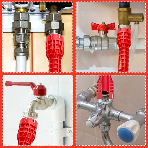 14-in-1 Multi-Functional Plumbers Wrench, Universal Faucet and Sink Installer Tool for Kitchen & Bathroom, Tight Spaces Tub Drain Removal, 4 in 1 Water Pipe Wrenchv