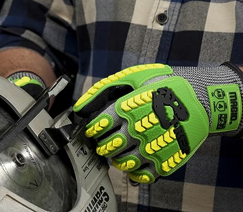 MAGID T-REX HPPE Construction Impact Gloves, ANSI Level A5, 36 Pair - size: 11/XXL, style: 36 Pair
