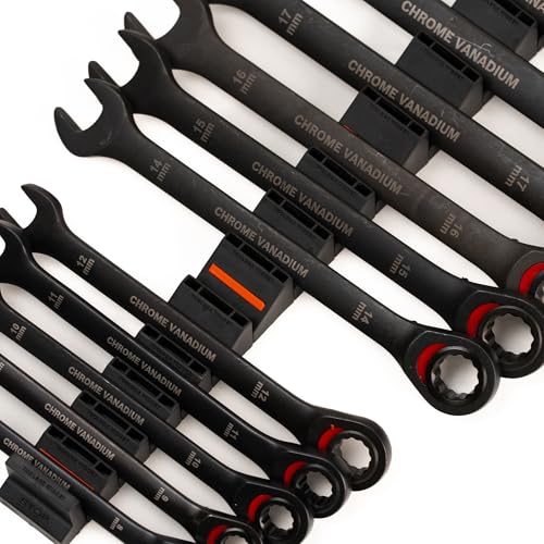 ToolBox Widget Basics Wrench Organizer - Rubber Wrench Holders for Tool Drawer - Modular Toolbox Organizer System - 1 Pack, 16 Holders