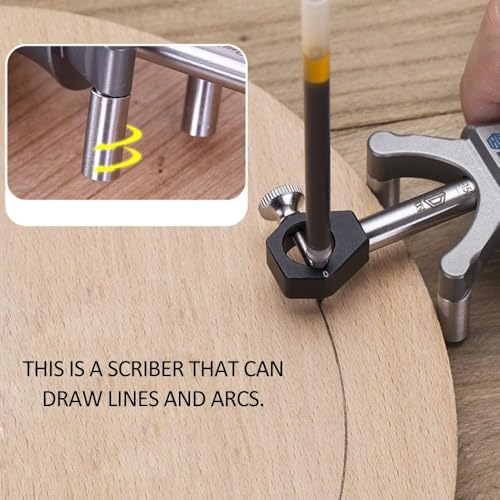 HONGDUI Wheel Marking Gauge,Precision Woodworking Line Scribe Tool