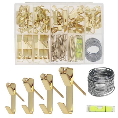 Picture Hanging Wire Kit D Rings Picture Hardware with Screws - size: size_1