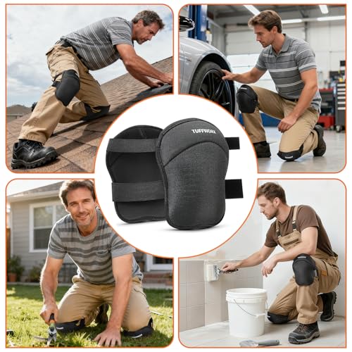 Anti-Slip Knee Pads for Gardening with Dual Adjustable Straps