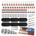 148Pcs Sanding Drums & Cutting Wheel Set for Dremel Rotary Tools Dremel Tool Accessories Kits for Wood Metal Plastic Cutting Rust Removal Polishing Smoothing Sharpening